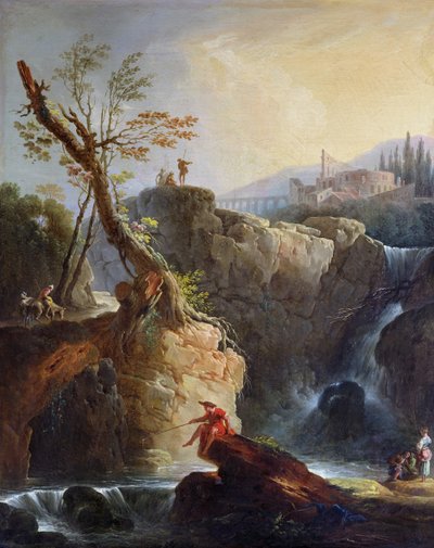 The Waterfall, 1773 by Claude Joseph Vernet